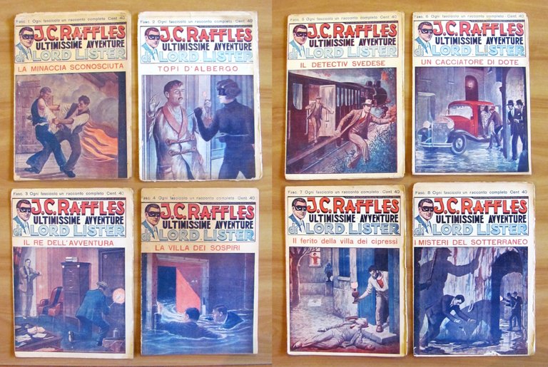J. C. RAFFLES ultimissime avventure di Lord Lister - Raccolta …