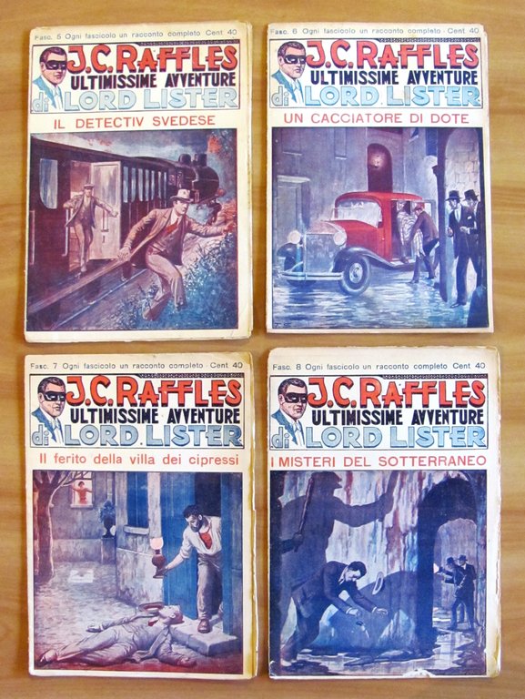 J. C. RAFFLES ultimissime avventure di Lord Lister - Raccolta …