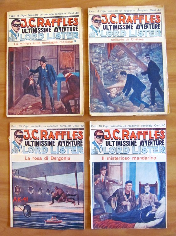 J. C. RAFFLES ultimissime avventure di Lord Lister - Raccolta …