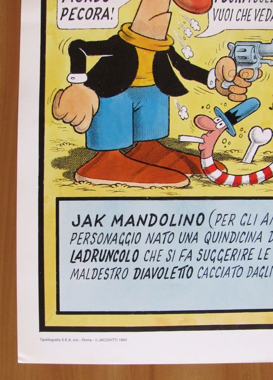 JACOVITTI - JAK MANDOLINO - 1993 - Manifesto 50x70 con …