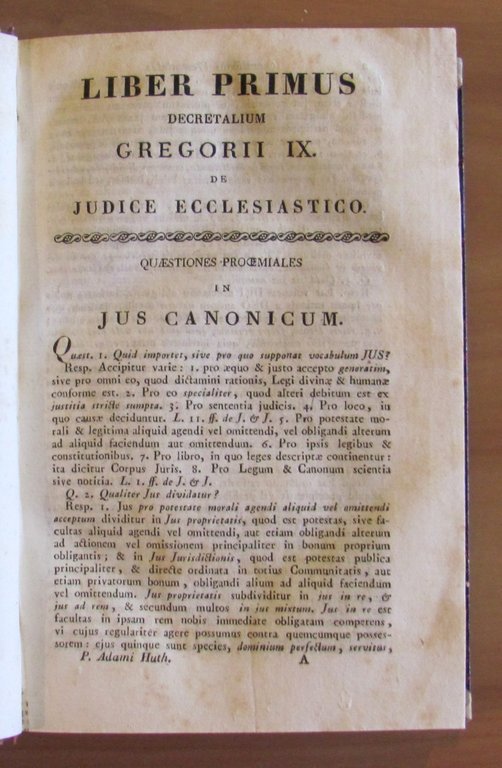 JUS CANONICUM ad Libros V Decretalium Gregorii IX - Explicatum, …