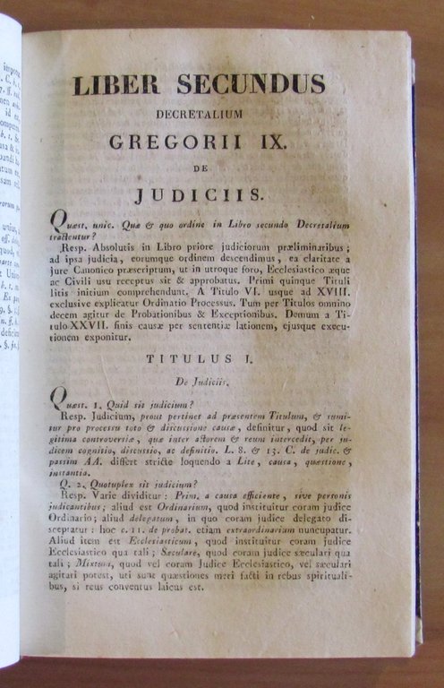 JUS CANONICUM ad Libros V Decretalium Gregorii IX - Explicatum, …