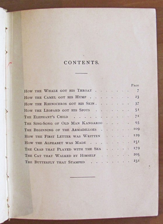 JUST SO STORIES - Collection of British Authors, 1902 con …