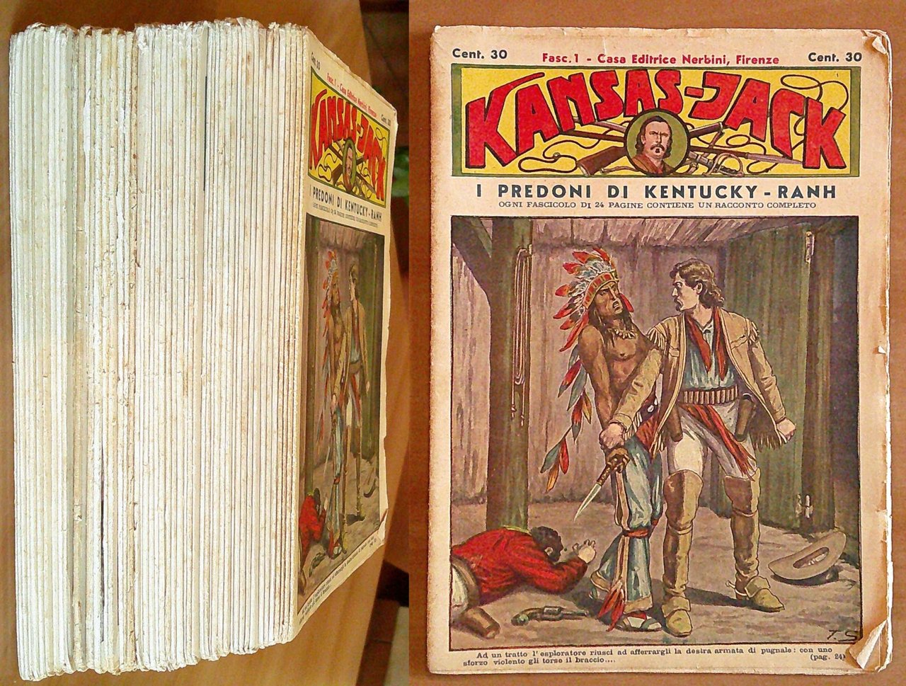 KANSAS JACK - Fascicoli 1/50 - cop. SCARPELLI