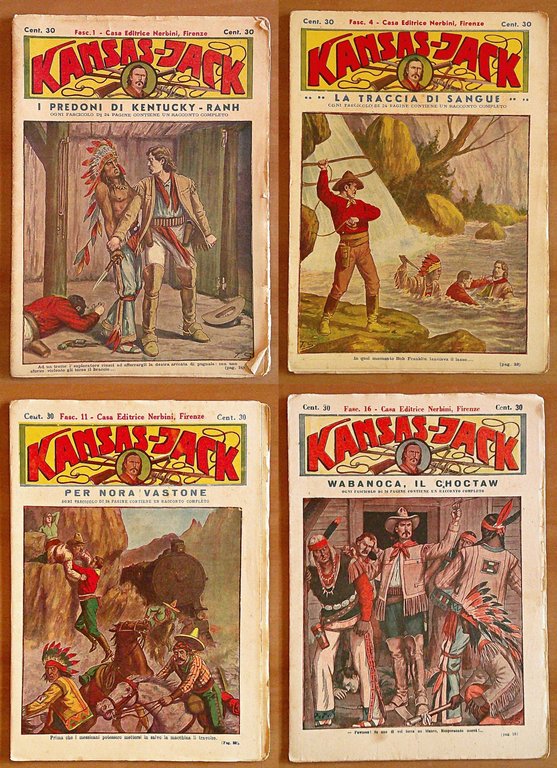 KANSAS JACK - Fascicoli 1/50 - cop. SCARPELLI