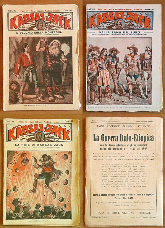 KANSAS JACK - Fascicoli 1/50 - cop. SCARPELLI