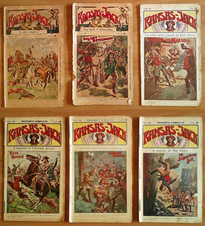 KANSAS JACK, 1909 - 40 Fascicoli - COMPLETO