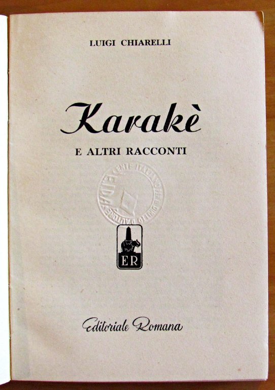 KARAKE' E ALTRI RACCONTI