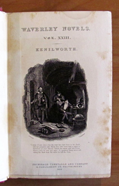 KENILWORTH - WAVERLEY NOVELS Vol. XXIII