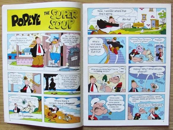 Kid English Monthly N.2 1985. Jacovitti, Popeye, Gu, Theobald ecc.