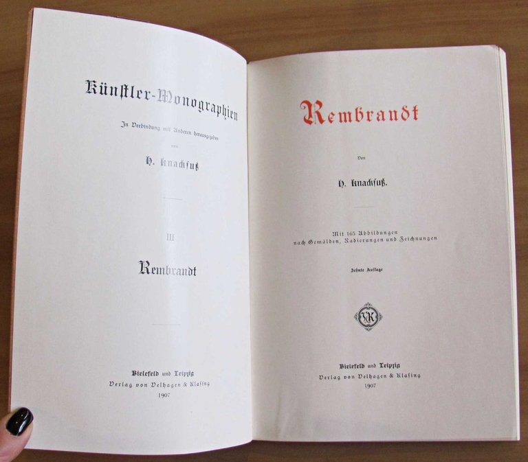 Kunstler Monographien - REMBRANDT, 1907