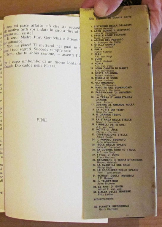 L'ALBA DELLE TENEBRE - Cosmo Oro, I ed. 1978