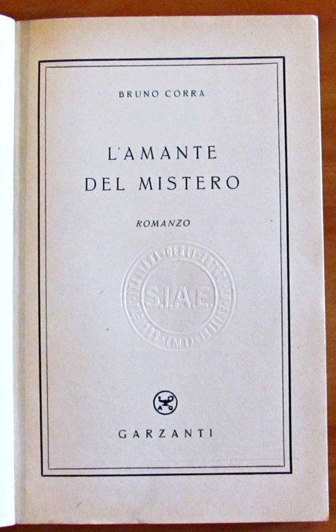 L'AMANTE DEL MISTERO. Collana AMENA