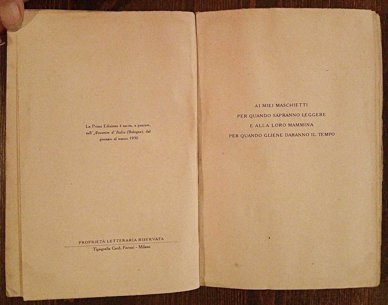 L'AMERICA QUATERNARIA, 1930 - con DEDICA AUTOGRAFA