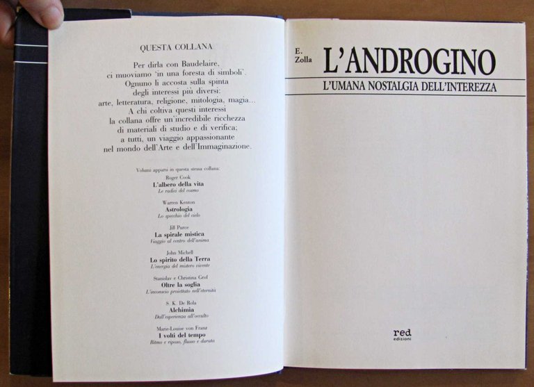 L'ANDORGINO - L'Umana Nostralgia dell'Interezza, I ed. 1989 | Immagine Gallery 2