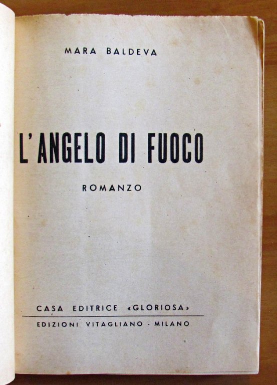 L'ANGELO DI FUOCO. Collezione LA PATETICA