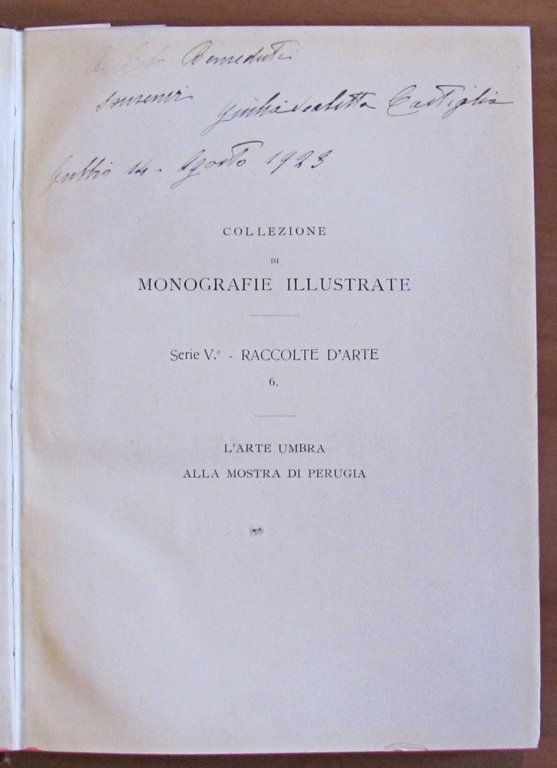 L'ARTE UMBRA ALLA MOSTRA DI PERUGIA - Coll. di Monografie …