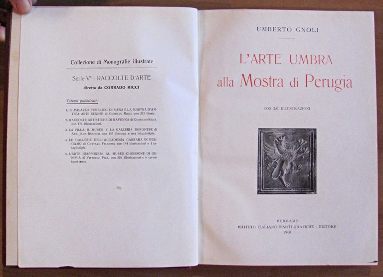 L'ARTE UMBRA ALLA MOSTRA DI PERUGIA - Coll. di Monografie …