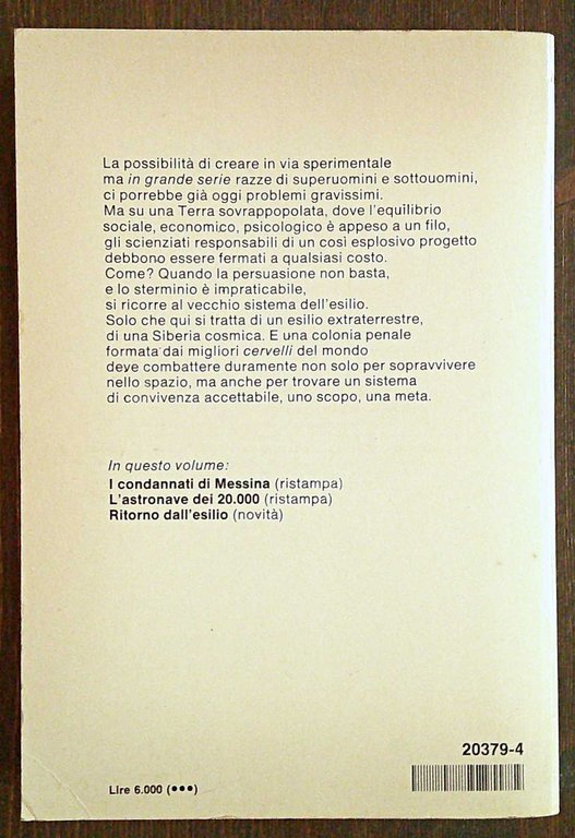 L'ASTRONAVE DELL'ESILIO - Biblioteca di Urania, 1981
