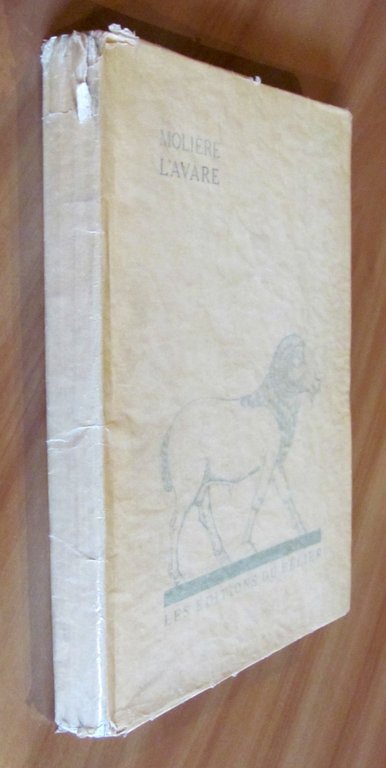 L'AVARE. 1931 - ill. Theo SCHMIED - Tirat. Limitata
