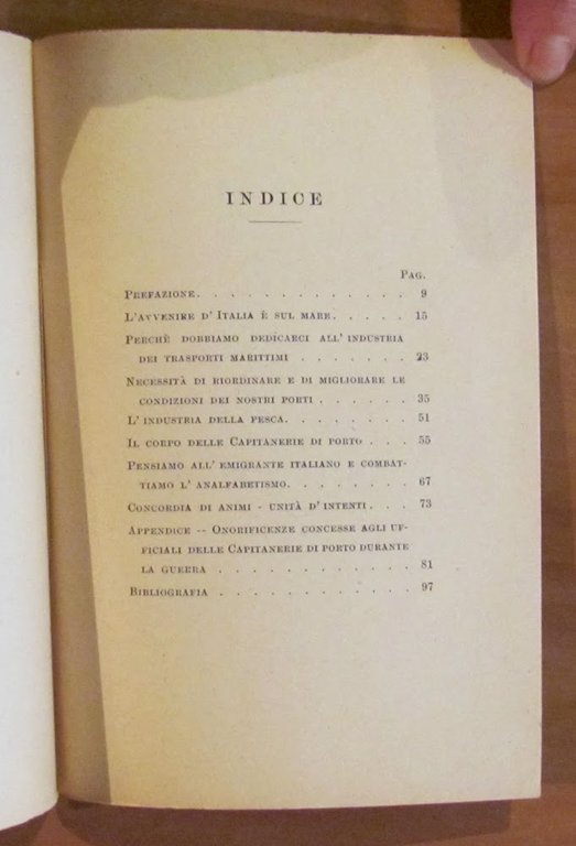 L'AVVENIRE D'ITALIA E' SUL MARE - Monografia, 1920