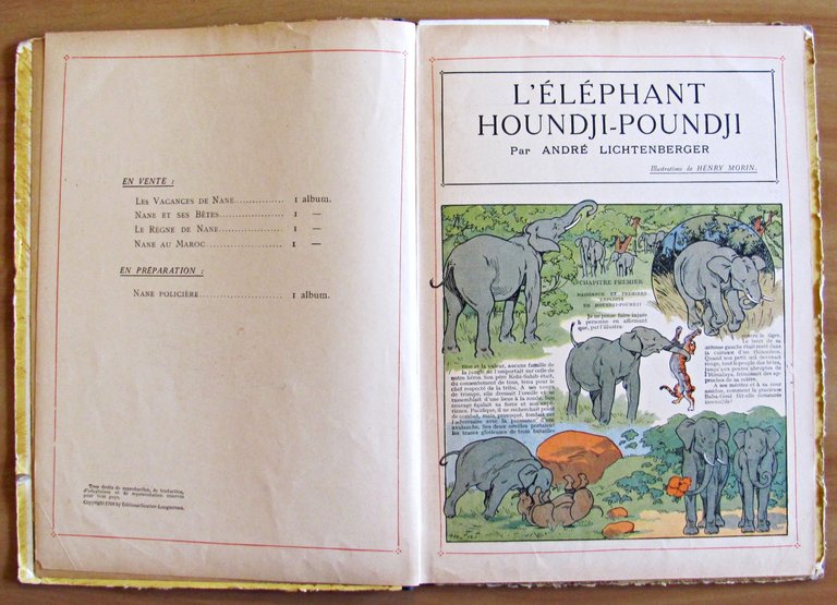 L'ELEPHANT HOUNDJI-POUNDJI, 1928 - ill. MORIN