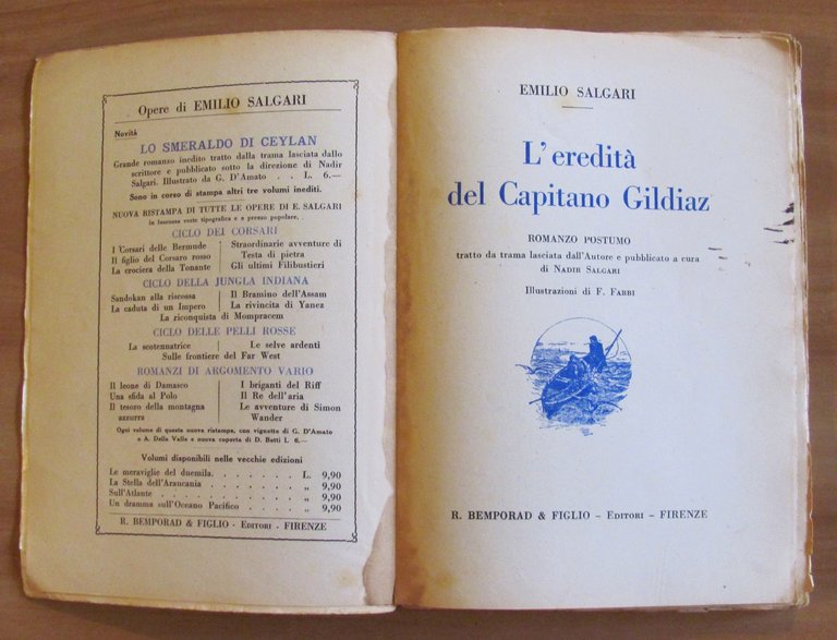 L'EREDITA' DEL CAPITANO GILDIAZ - 1928 ill. FABBI