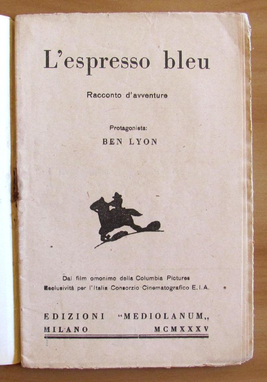 L'ESPRESSO BLEU con Ben Lyon - Collana LE PIU' BELLE …
