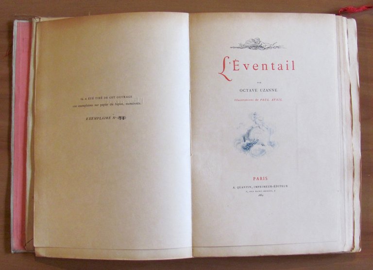 L'EVENTAIL - Libro + Suite, 1882 ill. AVRIL