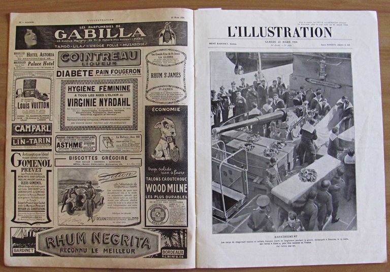 L'ILLUSTRATION Journal Universel N.4229 - 22 Mars 1924 - Rapatriement | Immagine Gallery 2