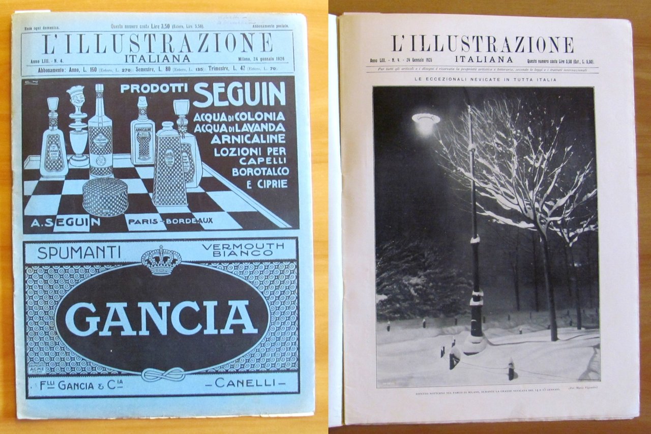 L'ILLUSTRAZIONE ITALIANA - N.4 - 24 Gennaio 1926 | Immagine principale