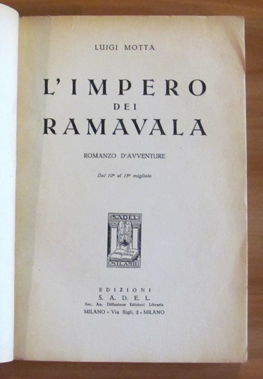 L'IMPERO DEI RAMAVALA, 1947