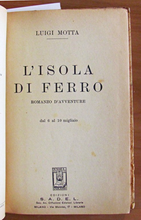 L'ISOLA DI FERRO, 1936