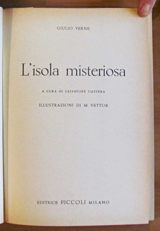 L'ISOLA MISTERIOSA - Biblioteca La Ginestra - ill. VETTOR