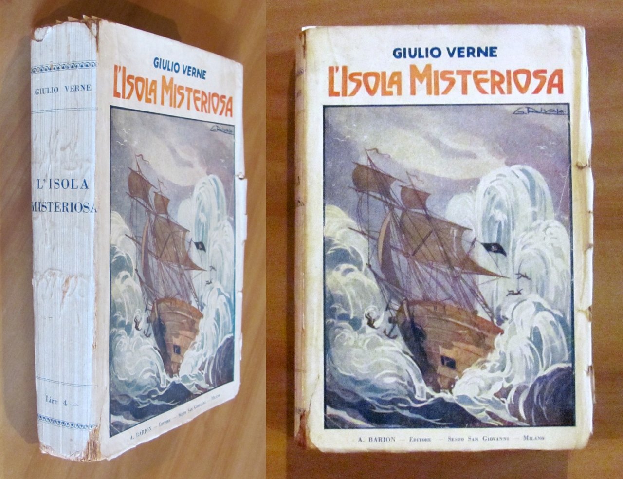L'ISOLA MISTERIOSA, 1928 - ill. RIVOLO