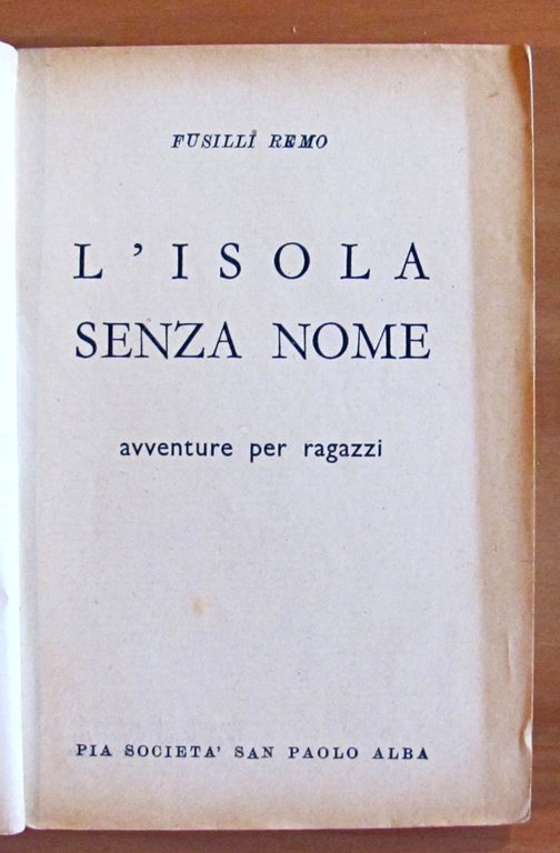 L'ISOLA SENZA NOME
