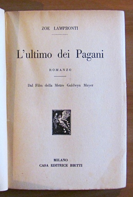 L'ULTIMO DEI PAGANI