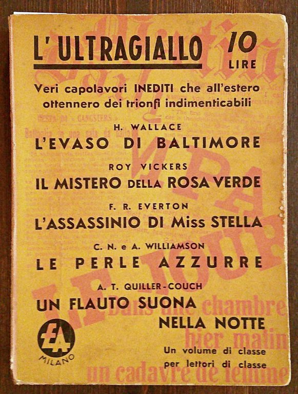 L'ULTRAGIALLO - Collezione di Capolavori Gialli, 1938
