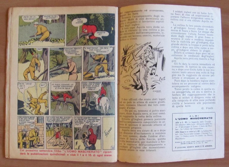 L'UOMO MASCHERATO - IL VASCELLO Anno I N.14, 1958 - …