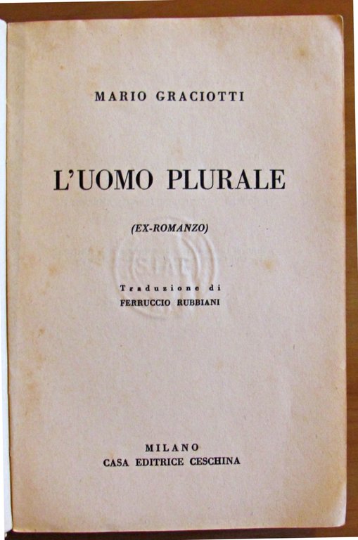 L'UOMO PLURALE