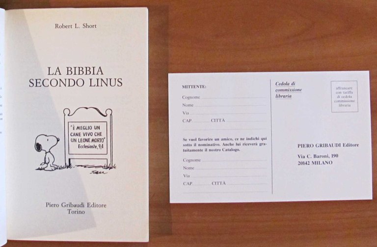 LA BIBBIA SECONDO LINUS, 1992