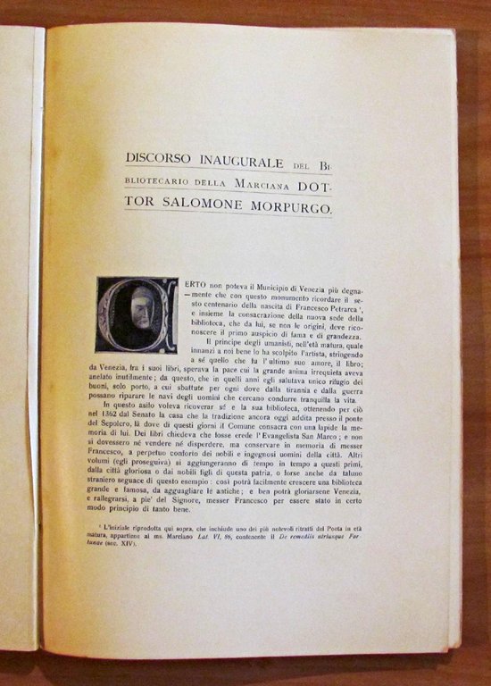 LA BIBLIOTECA MARCIANA NELLA SUA NUOVA SEDE - XXVII APRILE …