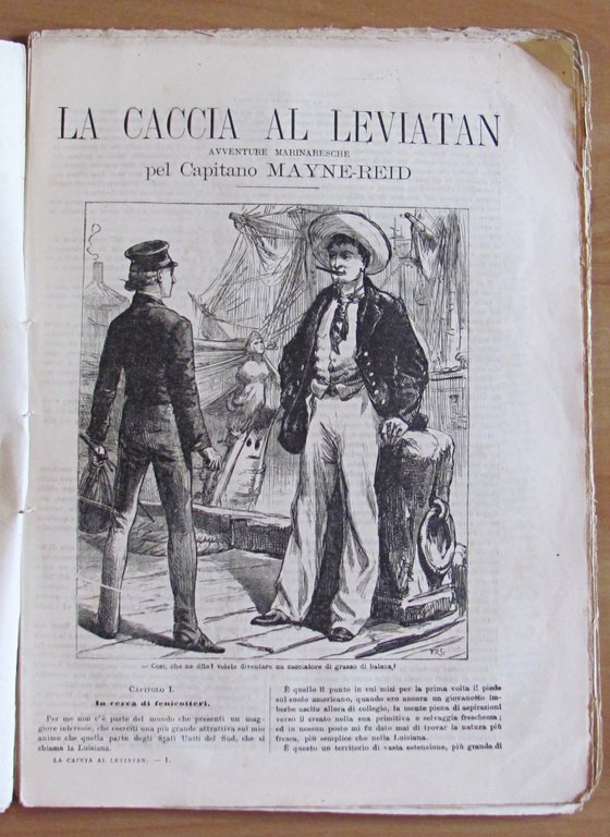 LA CACCIA AL LEVIATAN - Avventure marinaresche, 1882