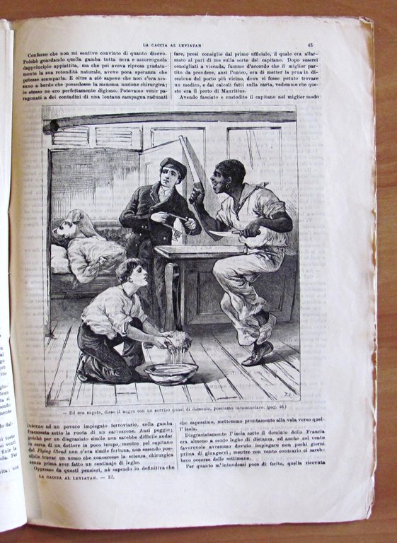 LA CACCIA AL LEVIATAN - Avventure marinaresche, 1882