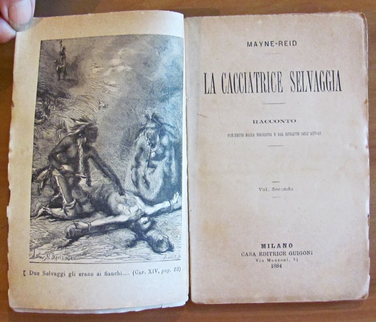 LA CACCIATRICE SELVAGGIA - 2 Volumi, Completo, 1884