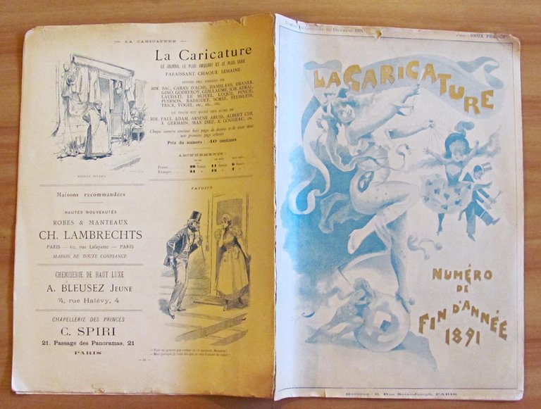 LA CARICATURE, NUMERO DE FIN D'ANNEE 1891