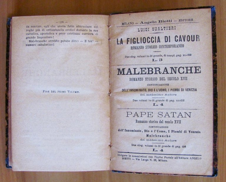 LA CITTA' DEL SOLE - Romanzo storico del Secolo XVII …