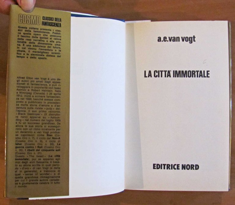 LA CITTA' IMMORTALE - Cosmo Serie Oro, I ed. 1982
