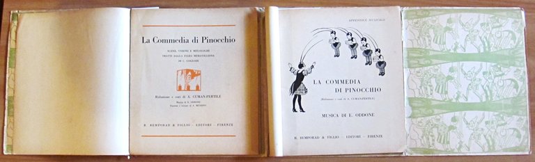 LA COMMEDIA DI PINOCCHIO, 1926 - ill. MUSSINO + Spartito