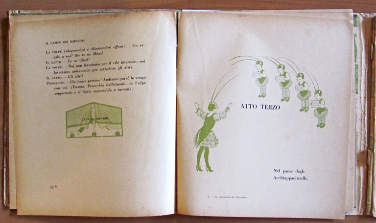 LA COMMEDIA DI PINOCCHIO, 1926 - ill. MUSSINO + Spartito